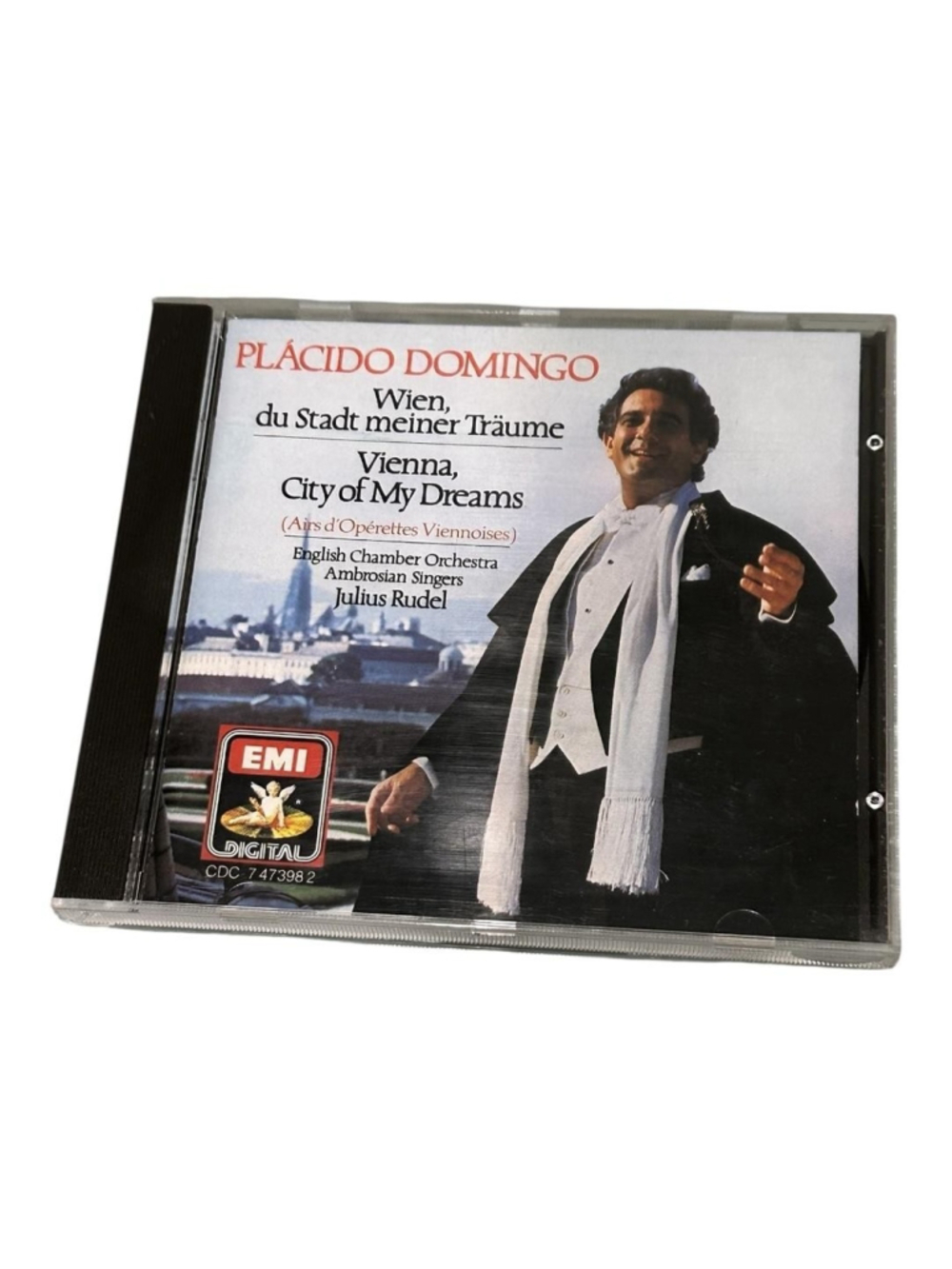 Placido Domingo CD Vienna City Of My Dreams Album 1986 Classical Opera EMI Clear